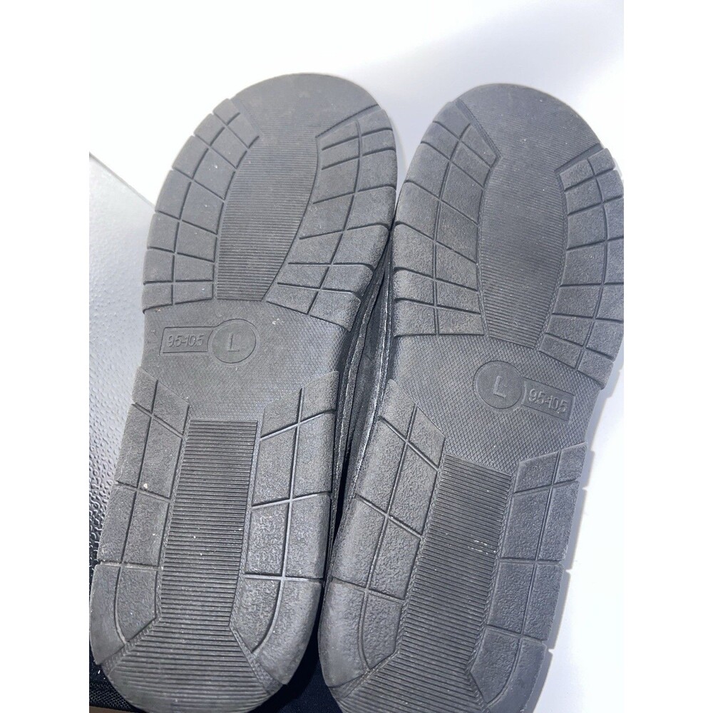 Eddie Bauer Cordova Slippers Mens Sz L 9.5-10.5 Grey Suede Warm Cabin Cozy Gorp - Picture 9 of 11